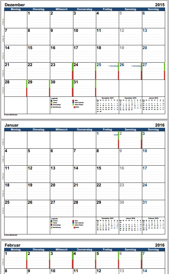 Informations zum Online Termine-Kalender - Kalender.com