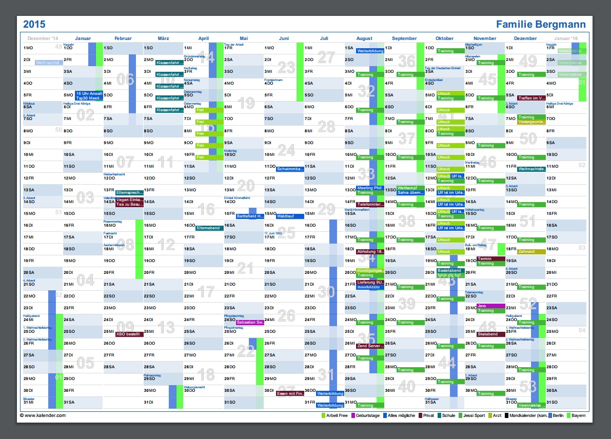 Online PDF Kalender Erstellen